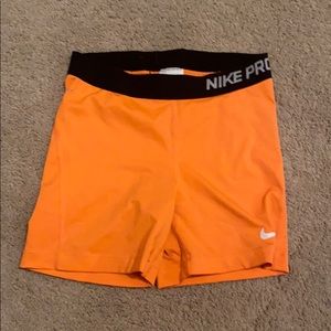 Neon Orange Nike Pros